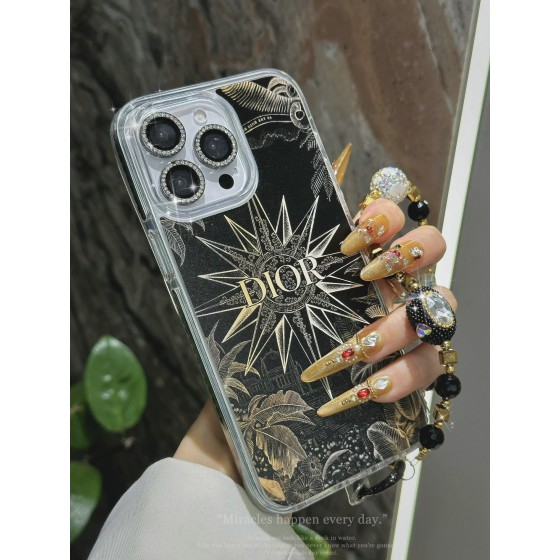 Trendy Branded Phone Cases for iPhone 16/15/14/13/12/11 Pro Max/Plus - Shockproof Phone Covers